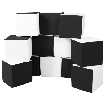 Lot de 12 blocs en mousse - Cubes Lot de 12 blocs en mousse - Cubes